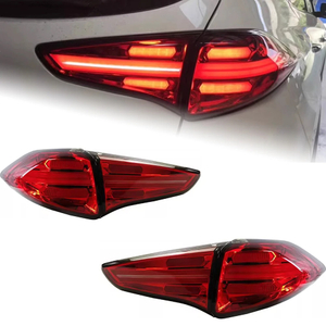 AKD Car Styling for Hyundai Tucson Tail Lights 2015-2018 New Tucson LED Tail Lamp LED DRL Signal Brake Reverse auto Accessories