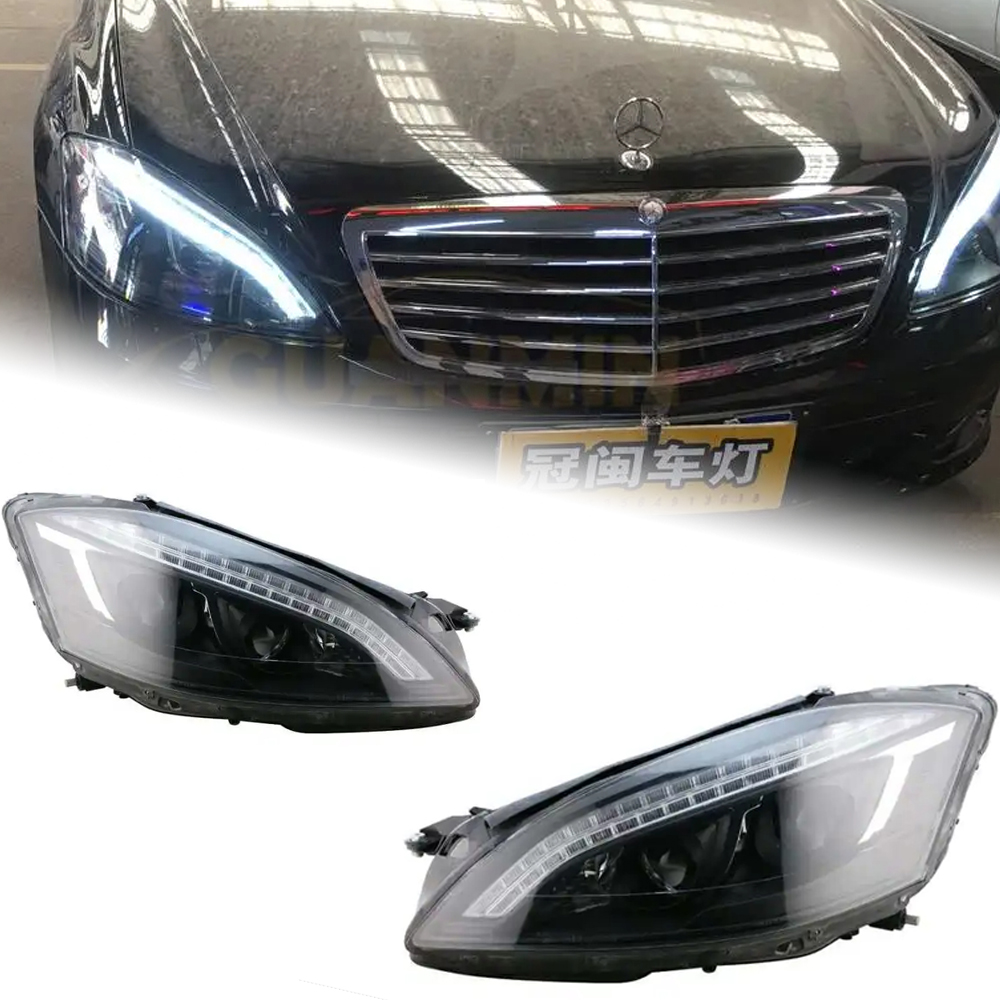 AKD Car Styling Head Lamp for Benz W221 Headlights 2006-2009 S300 S400 Headlight LED DRL Signal Lamp Hid Bi Xenon Auto Accessories