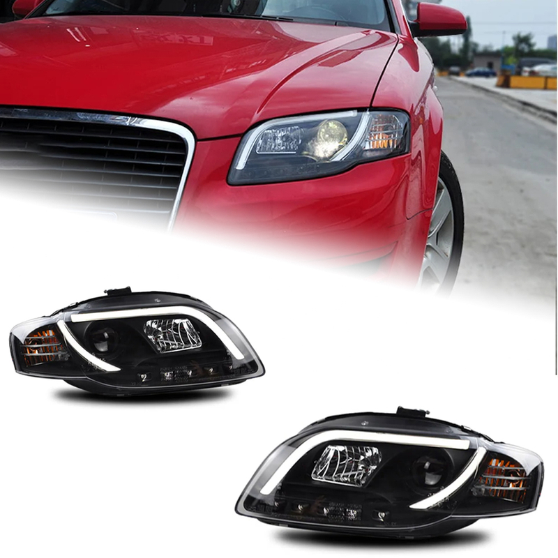 AKD Car Styling Headlights for Audi A4 LED Headlight 2005-2008 A4L B7 Head Lamp DRL Signal Projector Lens Automotive Accessories