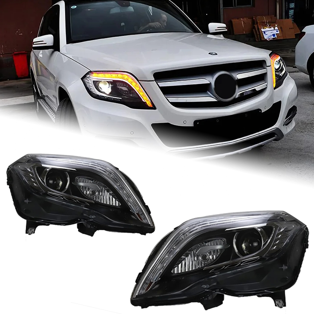 AKD Car Lights for Benz GLK 2013-2015 X204 LED Auto Headlight Assembly GLK200 GLK260 Upgrade High Configure Signal Lamp Accessories