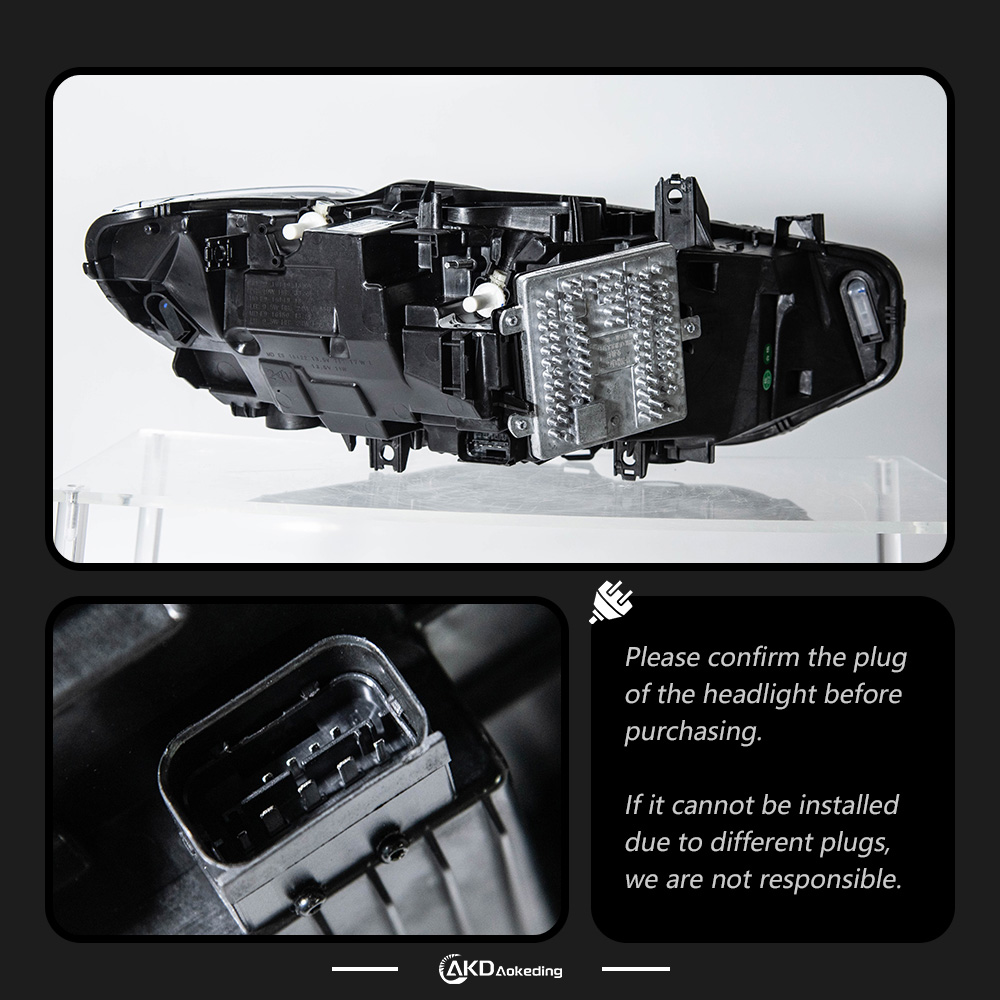 AKD Suitable for BMW F32 modified dual-color golden eye laser lens spoon headlight assembly