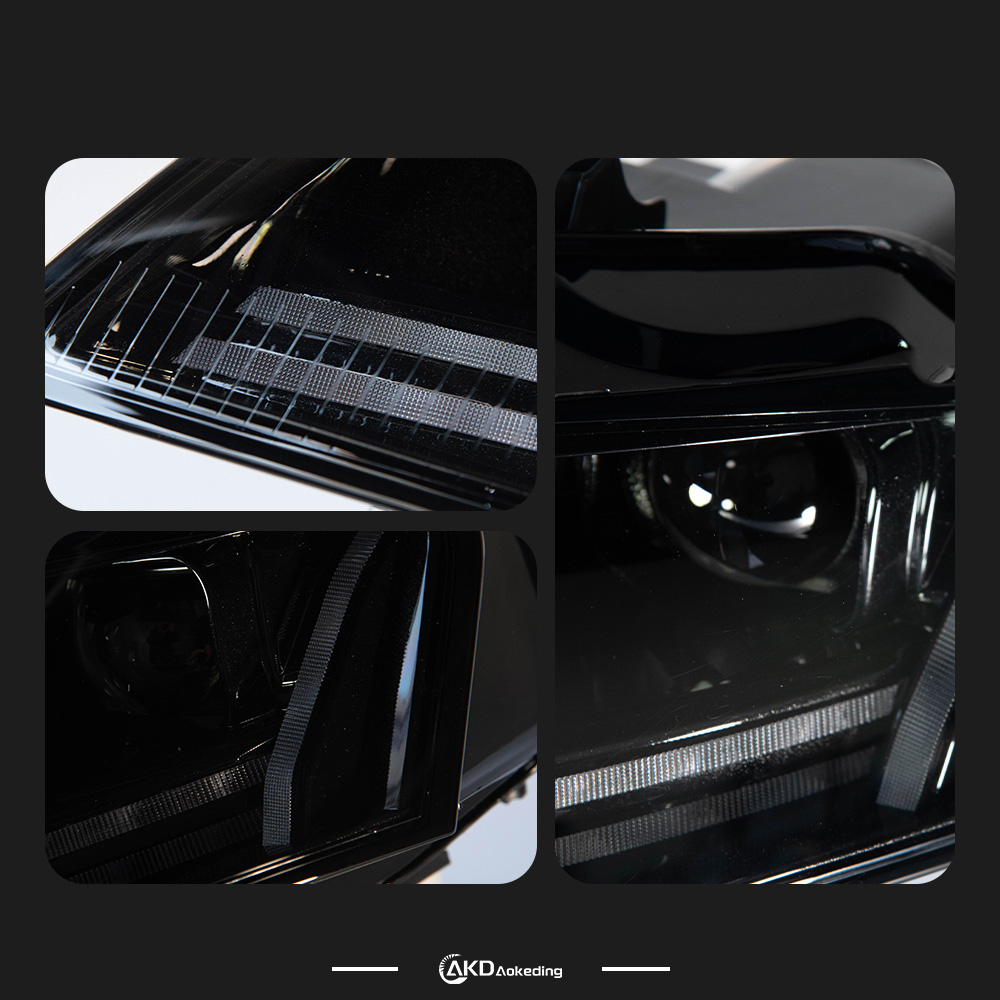 AKD Suitable for 2009-2012 Audi A4 headlight assembly LED lens headlight water turn daytime running light