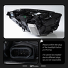 AKD Suitable for Mercedes-Benz E-Class W214 headlamp assembly low and high configuration LED double lens headlight