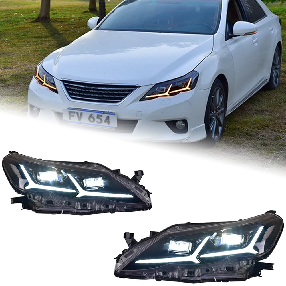 AKD Car Styling for Toyota Mark X Headlights 2010-2013 Reiz LED Headlight LED DRL Animation Bi Xenon Head Lamp Auto Accessories