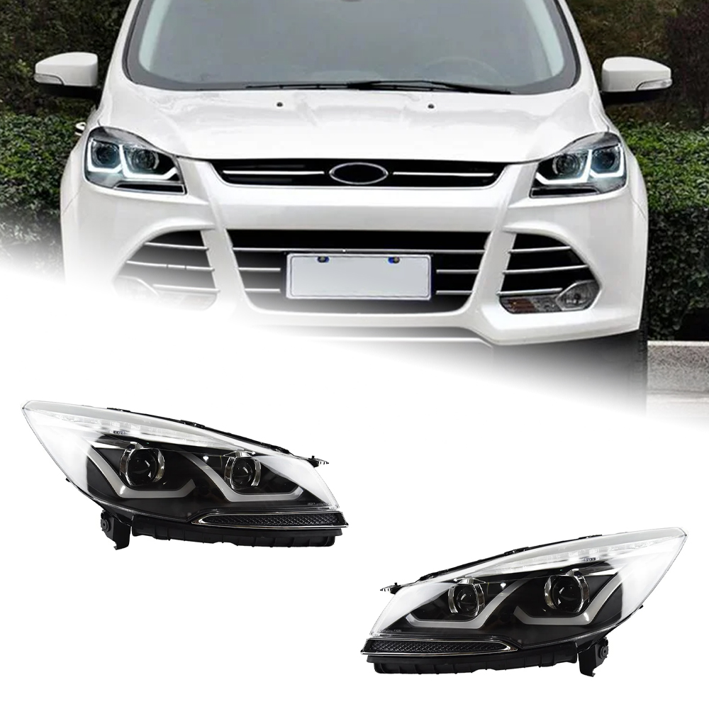 AKD Car Styling for Ford Escape Kuga Headlight 2014-2016 Kuga LED Headlight DRL Hid Head Lamp Angel Eye Bi Xenon Beam Accessories