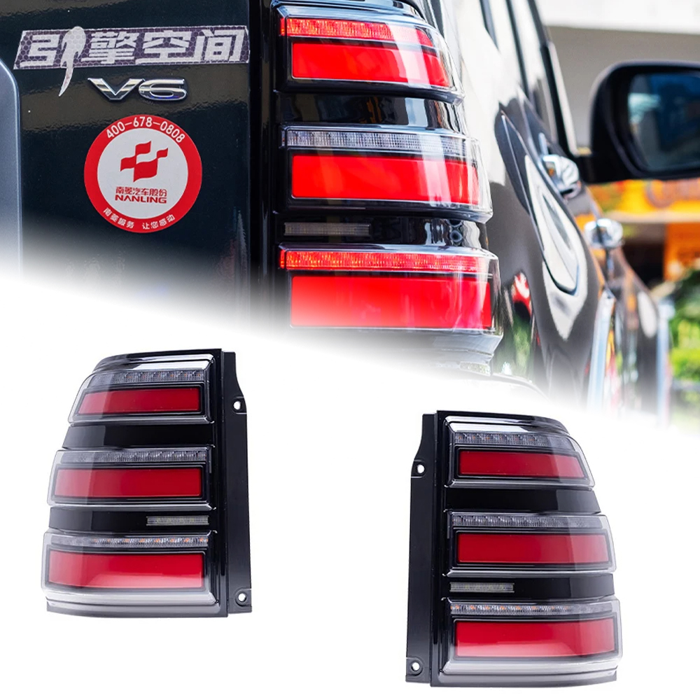 AKD Tail Lamp for Pajero V93 V97 V95 LED Tail Light 2006-2020 V93 V97 V95 Rear Fog Brake Turn Signal Automotive Accessories