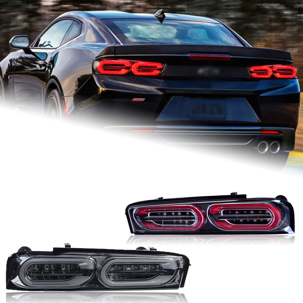 AKD Car Styling Tail Lamp for Camaro LED Tail Light 2016-2020 Camaro Dynamic Signal Tail Lights DRL Brake Reverse auto Accessories