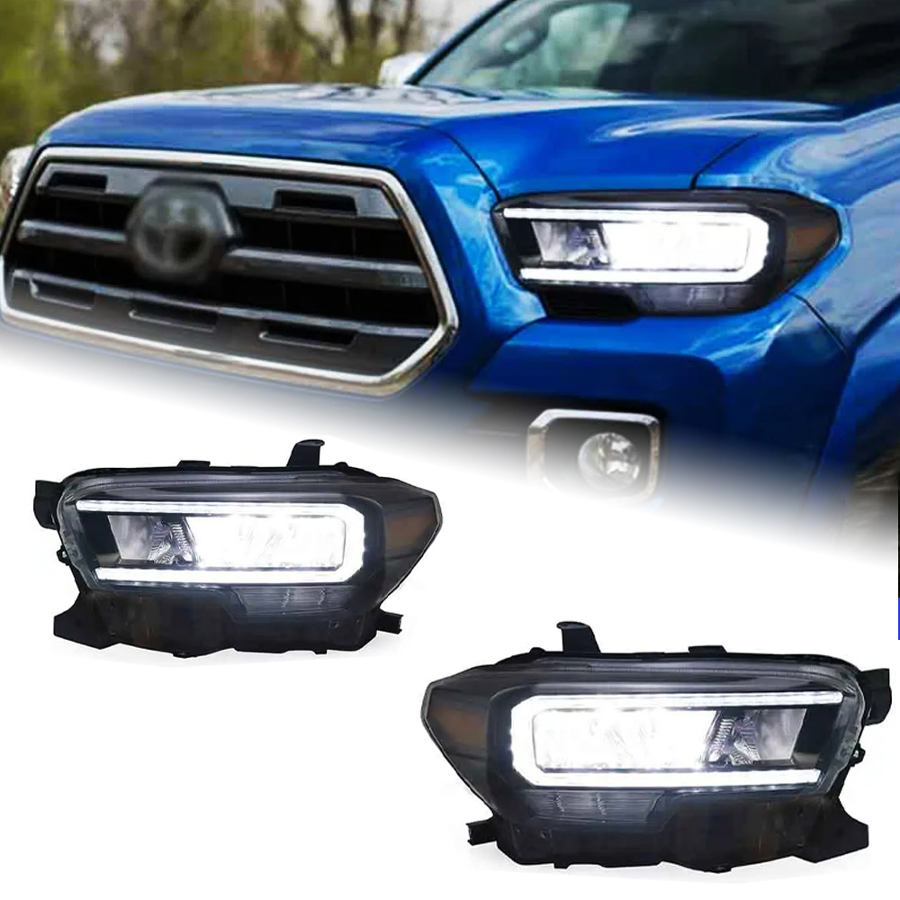 AKD Head Lamp for Toyota Tacoma LED Headlight 2015-2020 Headlights Tacoma DRL Turn Signal High Beam Angel Eye Projector Lens