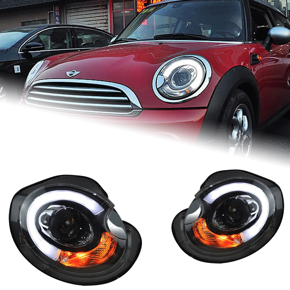 AKD Car Styling Head Lamp for MINI R55 R56 Headlights 2007-2013 Cooper LED Headlight R57 R58 DRL Bi Xenon Hid Beam Accessories