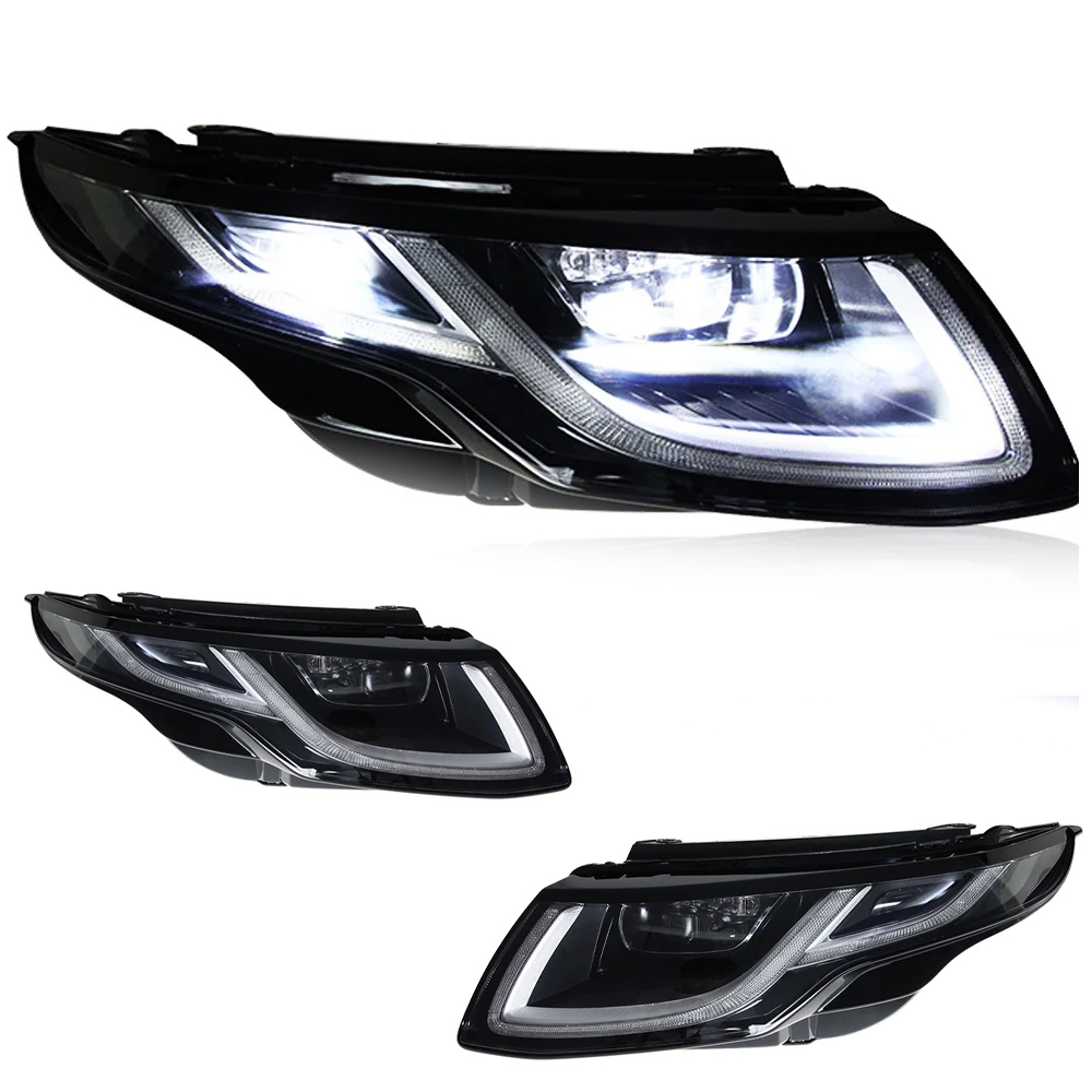 AKD Head Lamp for Range Rover Evoque LED Headlights 2013-2017 Evoque DRL Turn Signal High Beam Angel Eye Projector Lens