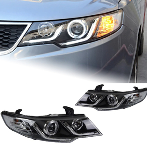 AKD Car Styling Head Lamp for Kia Forte Headlights 2009-2015 Forte Coupe LED Headlight LED DRL Hid Bi Xenon Auto Accessories