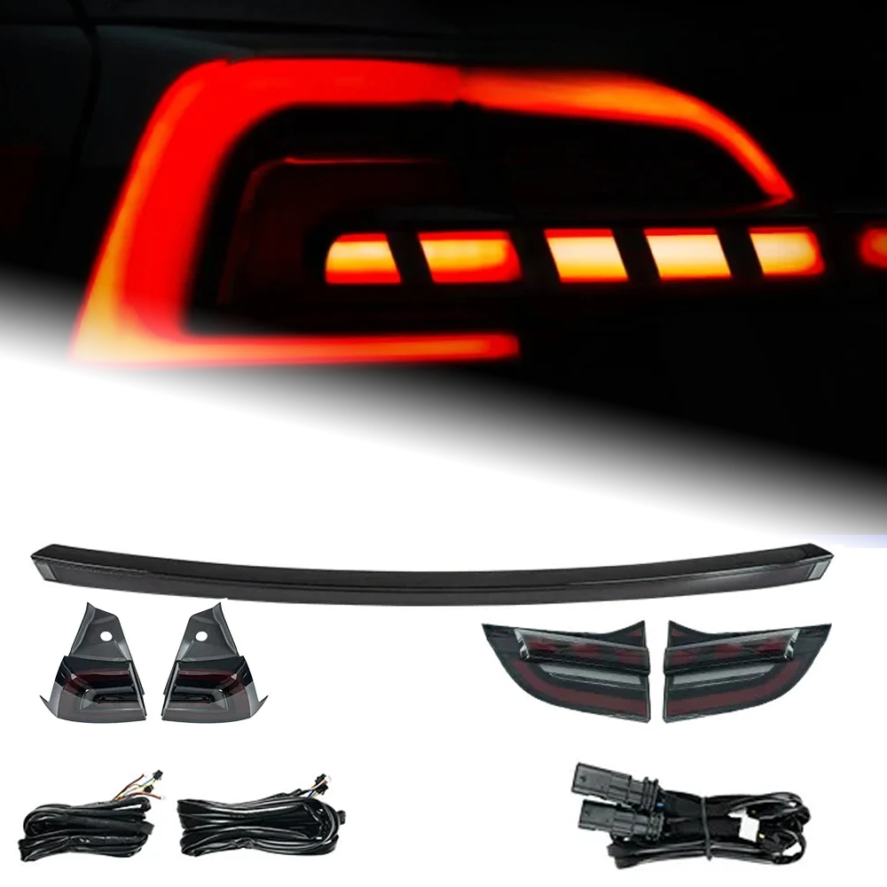 AKD Tail Lamp Tesla Model 3 LED Tail Light Model Y Model3 Rear Fog Brake Turn Signal Automotive Accessories