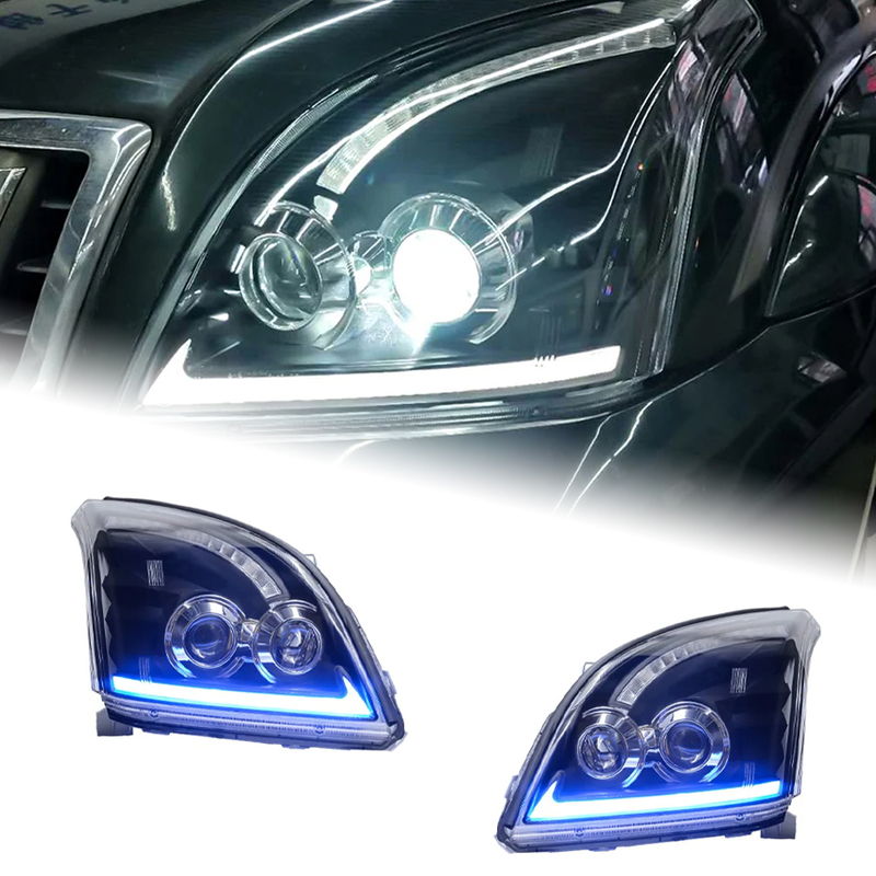 AKD Car Styling for Toyota Prado Headlight 2003-2009 LED Headlight DRL Hid Head Lamp Angel Eye Bi Xenon Beam Accessories