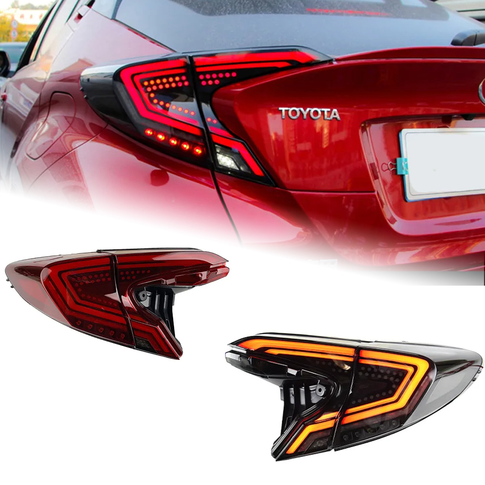 AKD Car Styling Tail Lamp for Toyota C-HR Tail Lights 2018-2021 CHR LED Rear Lamp DRL Dynamic Signal Brake auto Accessories