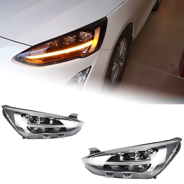 AKD Car Styling for Ford Focus Headlights 2019 New Focus 5 LED Headlight Dynamic Signal Led Drl Hid Bi Xenon Auto Accessories