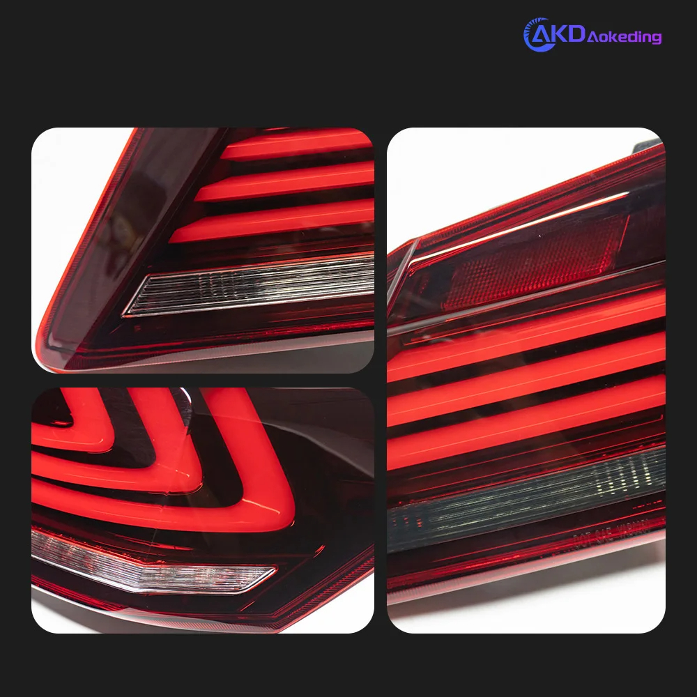 AKD Car Styling for Honda Accord Tail Lights 2013-2017 Accord LED Tail Lamp LED Rear Lamp DRL Signal Brake Reverse auto Accessories