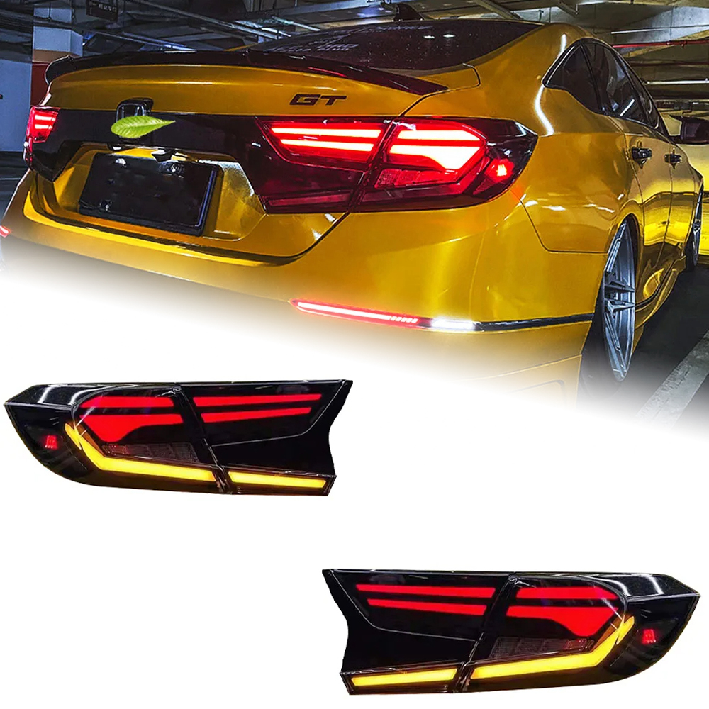 AKD Car Lights for Honda Accord X 2018-2022 10th LED Auto Taillights Assembly Upgrade Highlight Dynamic Lamp Start Animation Accessories