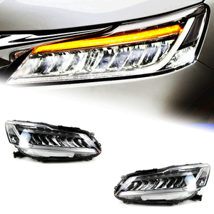 AKD Car Lights For Honda Accord 9.5th 2015-2018 Upgrade LED Auto Crystal Wing Headlights Start Animation Dynamic Signal Lamp Accessories