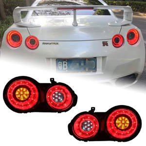 AKD Car Styling for Nissan GT-R LED Tail Light 2009-2017 GTR Tail Lamp LED DRL Turn Signal Brake Reverse auto Accessories