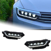 AKD Car Lights for VW Passat B8 2016-2019 EU Version Magotan LED Auto Headlight Assembly Dynamic Lamp Projector 4 Lens Tool Accessories