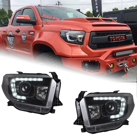 AKD Car Styling for Toyota Tundra Headlights 2014-2018 New Tundra LED Headlight Tundra DRL Bi Xenon Lens Head Lamp Accessories