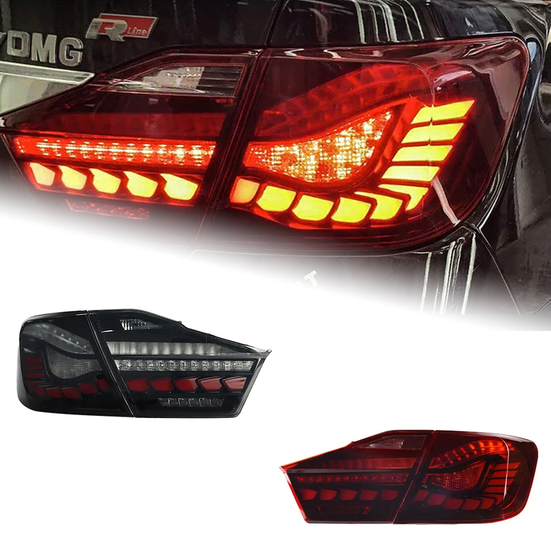 AKD Car Lights For Toyota Camry 2012-2014 7th LED Auto Taillights Upgrade GTS Design Dynamic Rear Lamp Highlight Tool Accessories Facelift