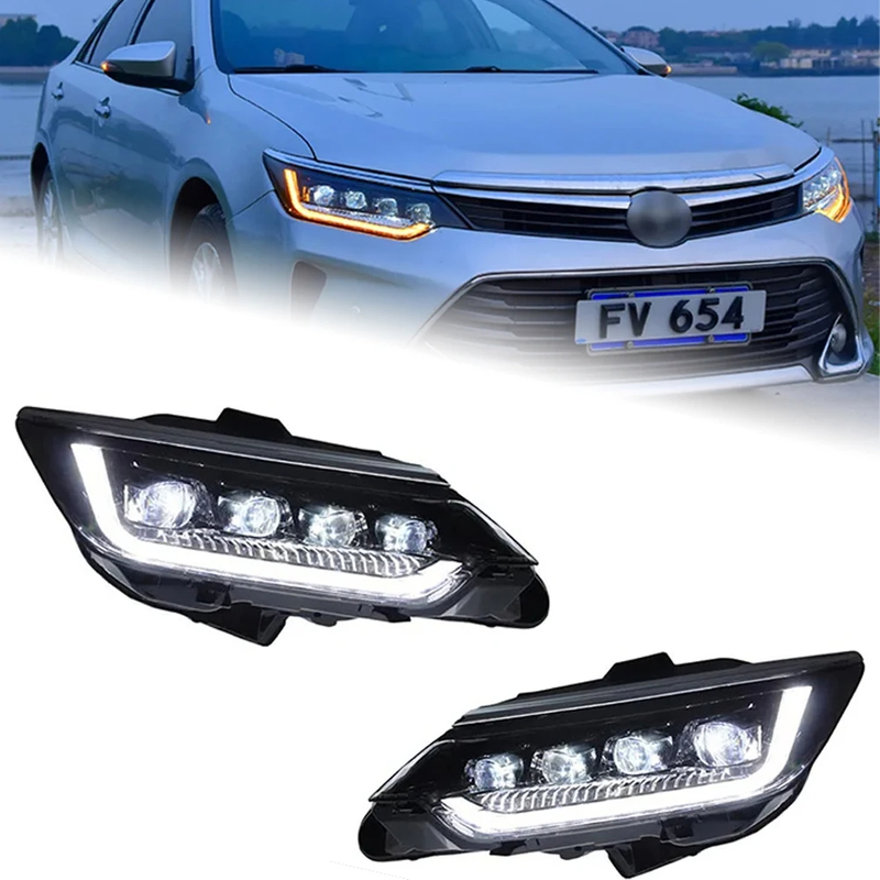 AKD Car Styling for Toyota Camry Headlights 2015-2017 Camry V55 LED Headlight DRL LED Lens Head Lamp Automotive Accessories