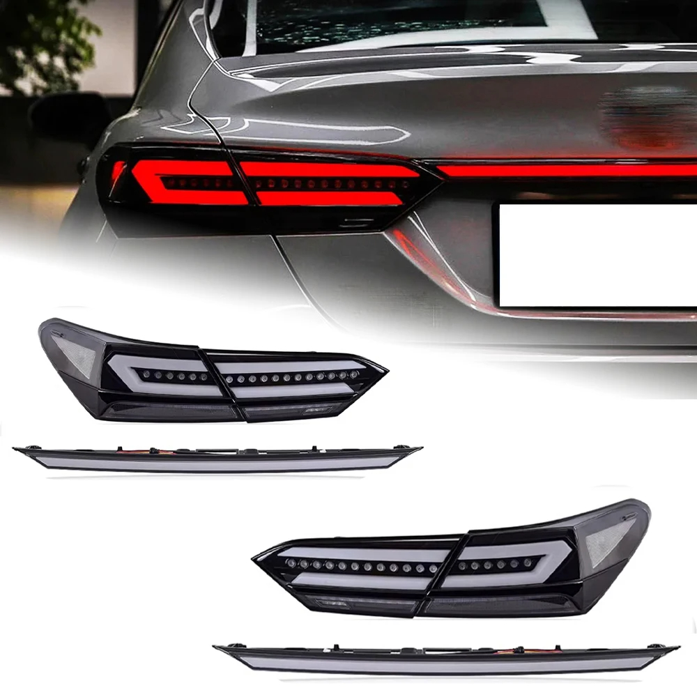 AKD Car Styling for Toyota Camry LED Tail Light 2018-2022 Camry Rear Fog Brake Turn Signal auto Accessories