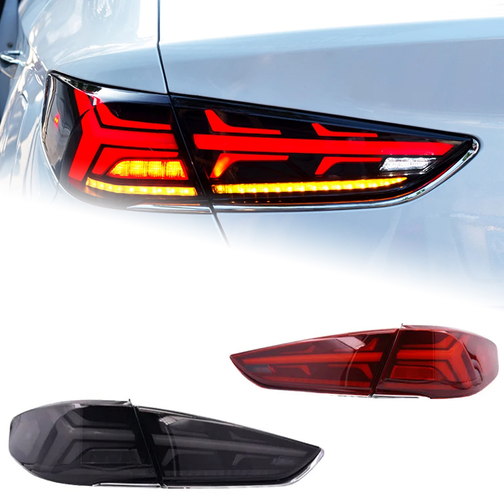 AKD Car Styling for Hyundai Sonata Tail Lights 2016-2019 New Sonata LED Tail Lamp DRL Dynamic Signal Reverse auto Accessories