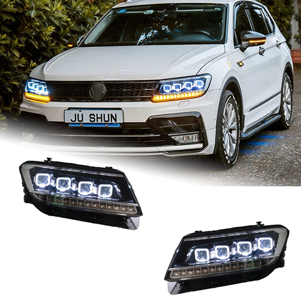 AKD Car Styling Head Lamp for VW Tiguan Headlights 2017-2019 New Tiguan LED Headlight DRL All LED light Source Accessories