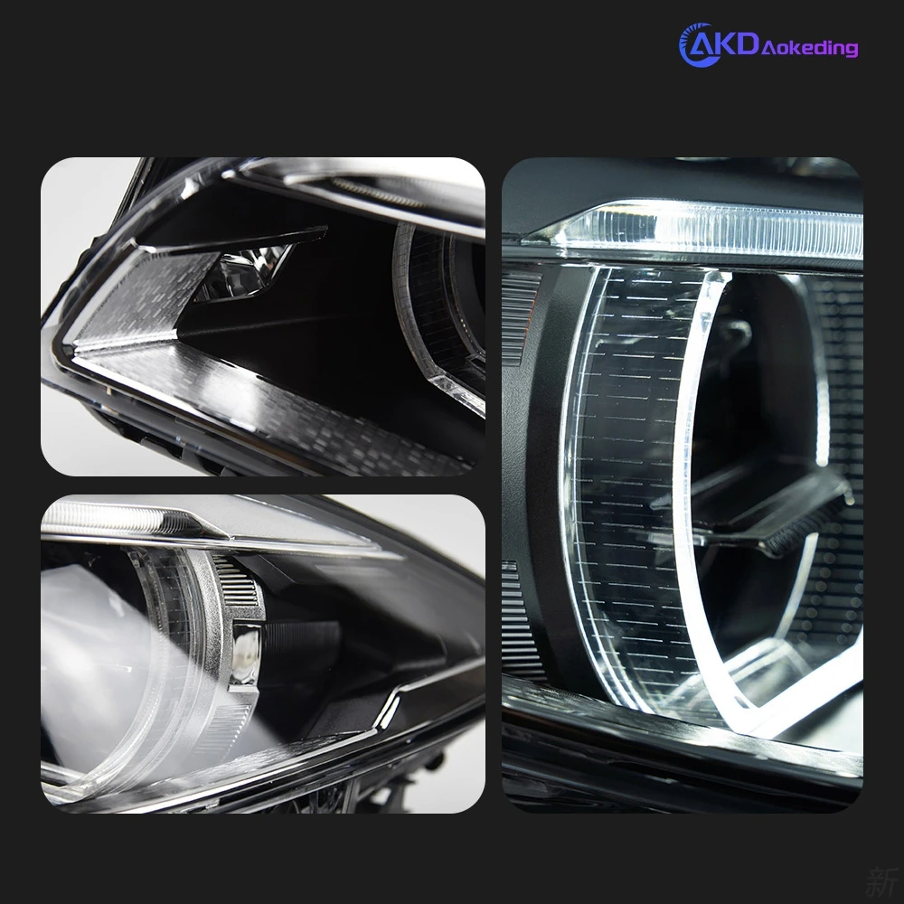 AKD Car Styling Head Lamp for BMW F10 Headlights 2010-2016 520i 525i 530i F18 LED Headlight Projector DRL Automotive Accessories