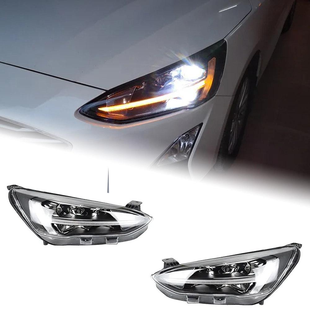 AKD Car Styling for Ford Focus Headlight 2019-2021 New Focus 5 LED Headlight Dynamic Signal Led Drl Hid Bi Xenon Auto Accessories