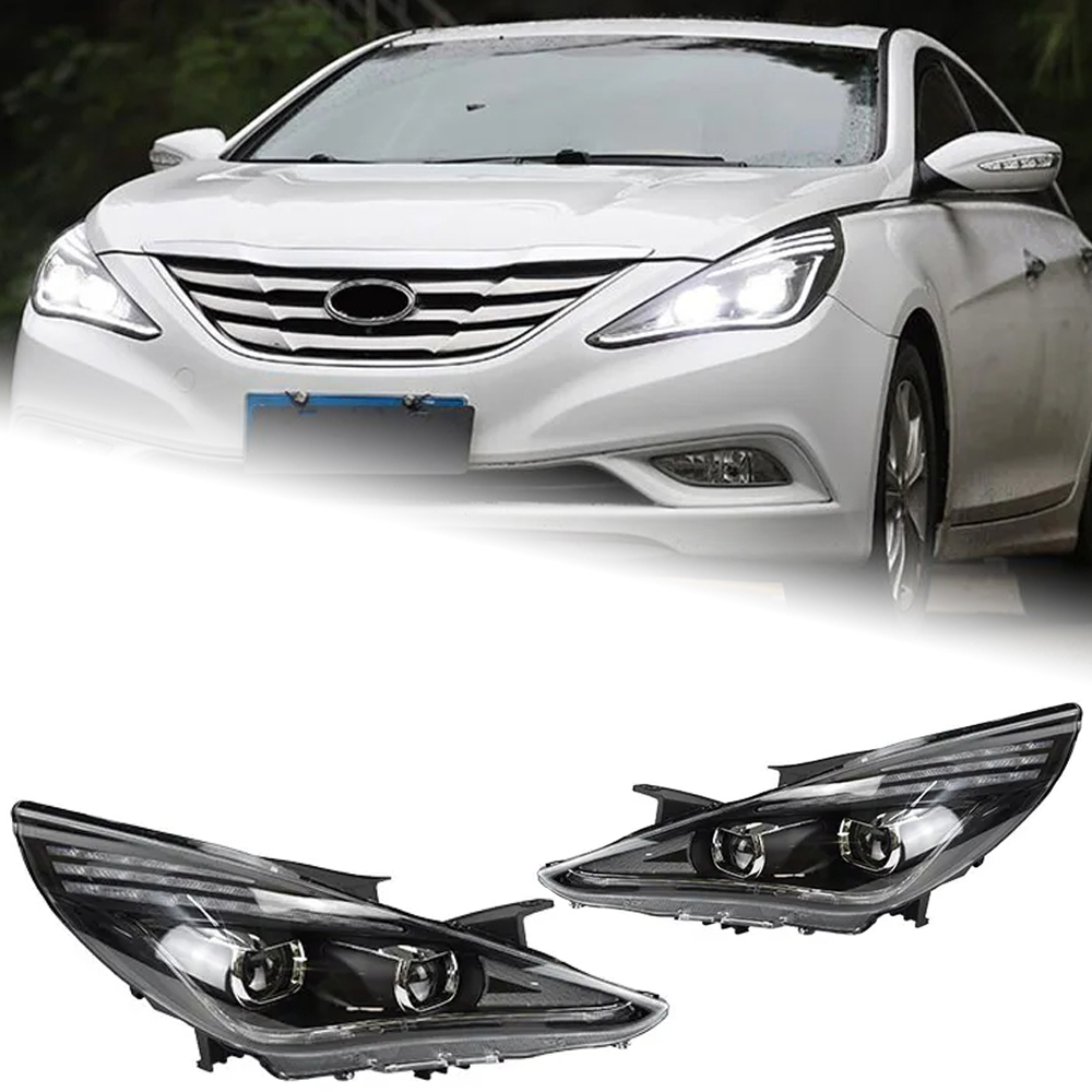 AKD Car Styling Head Lamp for Hyundai Sonata Headlights 2011-2014 Sonata Dynamic Signal LED Headlight DRL Bi Xenon Auto Accessories