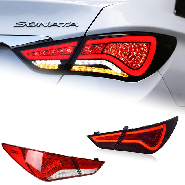 AKD Car Styling for Hyundai Sonata Tail Lights 2011-2016 Sonata YF LED Tail Lamp DRL Signal Brake Reverse auto Accessories