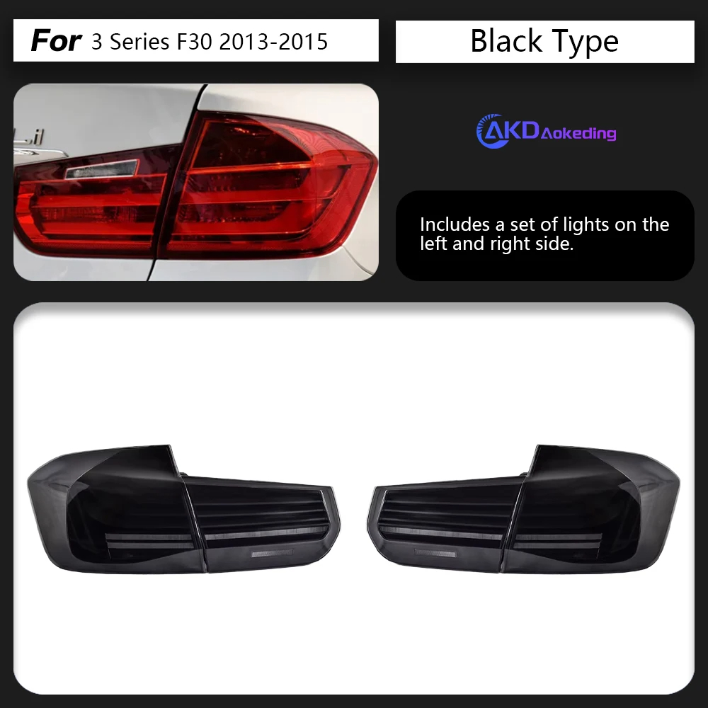 AKD Car Lights for BMW F30 LED Tail Lights 2013-2018 F35 F80 3D Rear ...