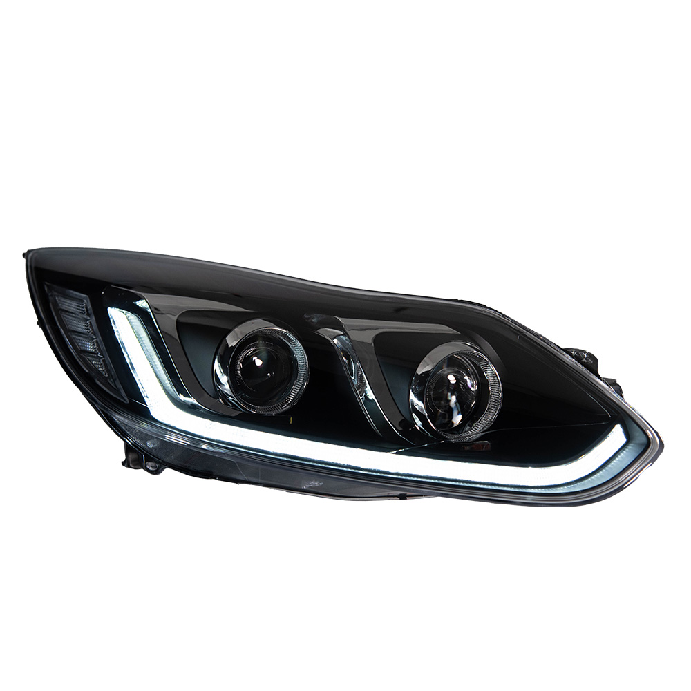 AKD Car Styling Headlights For Ford Focus 3 2012-2014 LED Headlight Projector Lens Dynamic Signal Light Dual Lens New Turn Signal Lamp Auto Accessories