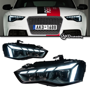 AKD Car Lights for Audi A5 LED Headlight Projector Lens 2008-2016 Animation DRL Dynamic Signal Reverese Automotive Accessories