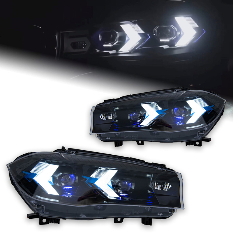 AKD Car Lights For Bmw X5 F15 2014-2018 LED Headlight Modified LED Head Lamp Laser Design DRL Signal Upgrade Automotive Accessories