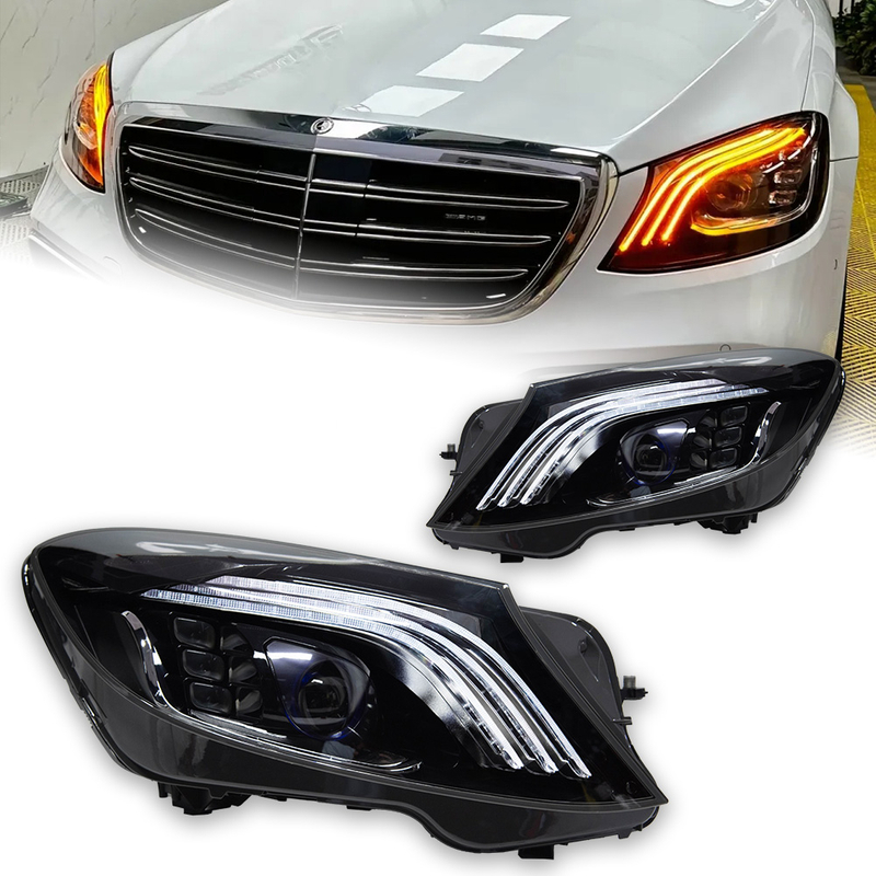 AKD Car Styling Head Lamp for BENZ W222 Headlights 2014-2019 S350 S400 W223 LED Headlight Projector DRL Automotive Accessories