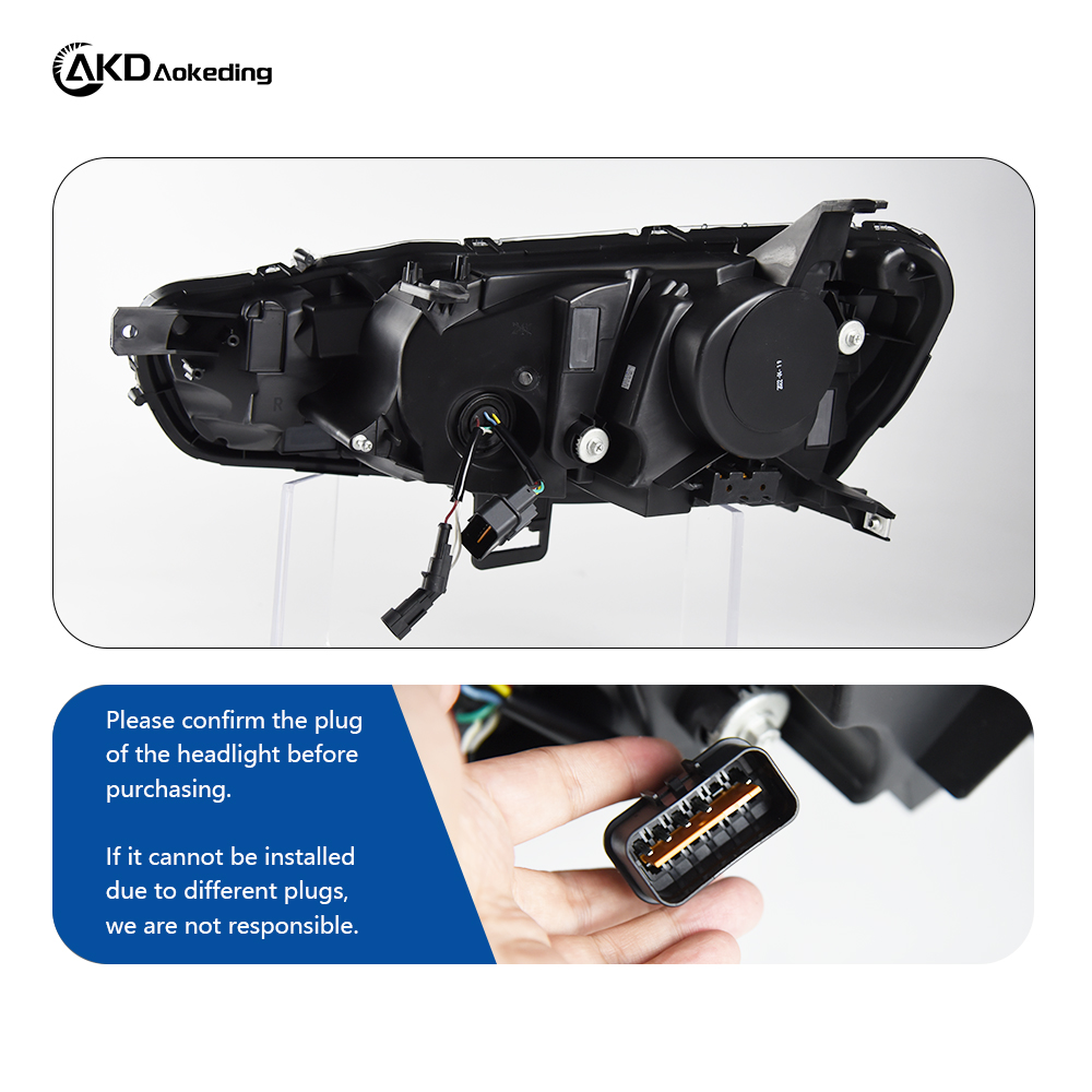 AKD Car Styling Headlights for Mitsubishi Lancer LED Headlight 2008-2019 Dynamic Signal Animation DRL Head Lamp Auto Accessories