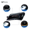 AKD Headlight Assembly Retrofit for 2016-2018 Skoda Models with LED Laser Sequential Turn Signals, Daytime Running Lights, And Bi-xenon Projector Lenses.