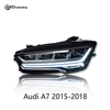 AKD Headlight Assembly Upgrade for 2015-2018 Audi A7 Models: LED Laser Lens, Daytime Running Lights, And Sequential Turn Signals.
