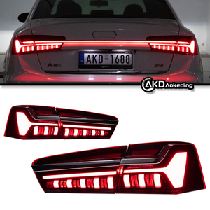 AKD Car Lights for Audi A6 LED Tail Light 2012-2016 A6 C7 Tail Lamp C8 Design DRL Dynamic Signal Brake Reverse Auto Accessories