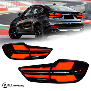 AKD LED Taillight Assembly for 2014-2019 BMW X6 F16 Models, Including Driving Brake Lights, Reversing Lights, And Sequential Turn Signals.