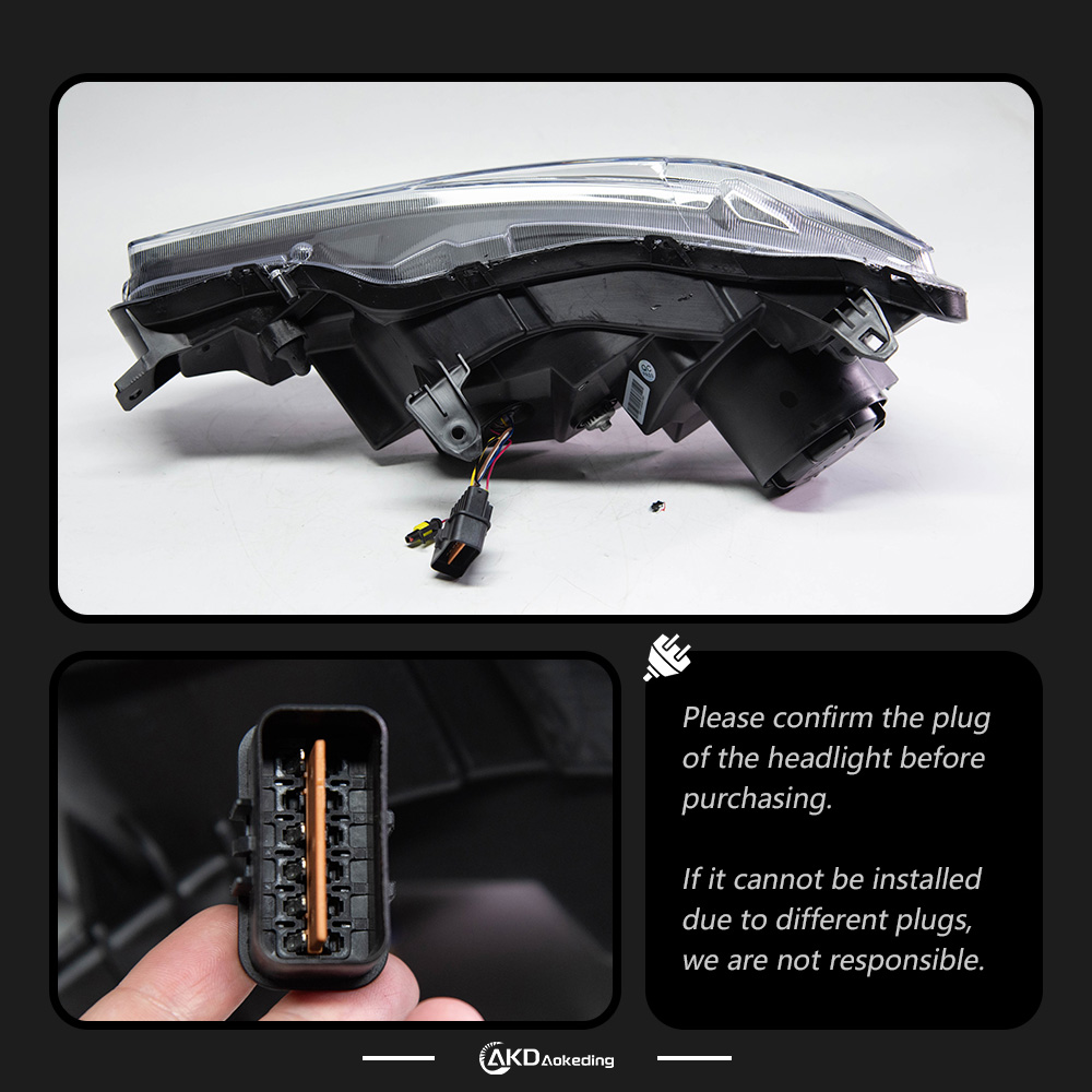 AKD Lights for Mitsubishi Lancer LED Headlights DRL Dynamic Signal Projector Lens for Front Position Automotive Accessories