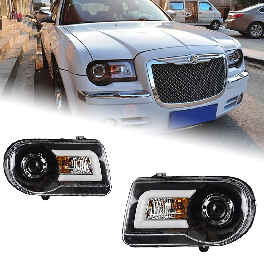 AKD Car Styling Head Lamp for Chrysler 300C Headlights 2005-2010 300C LED Headlight DRL Hid Bi Xenon Auto Accessories