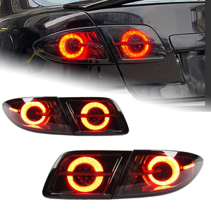 AKD tuning cars Tail lights For Mazda 6 Mazda6 2003-2015 Taillights LED DRL Running lights Fog lights angel eyes Rear