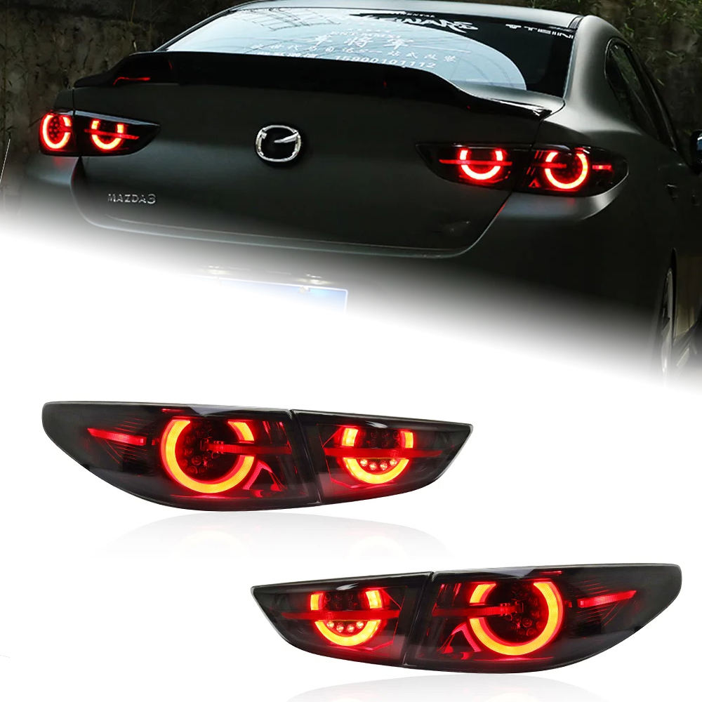 AKD Tail Lamp for Mazda 3 LED Tail Light 2020-2022 Mazda 3 Rear Fog Brake Turn Signal Automotive Accessories