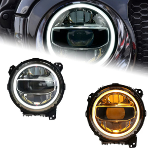 AKD Head Lamp for Jeep Wrangler LED Headlights 2018-2021 Headlights Wrangler DRL Turn Signal High Beam Angel Eye Projector Lens