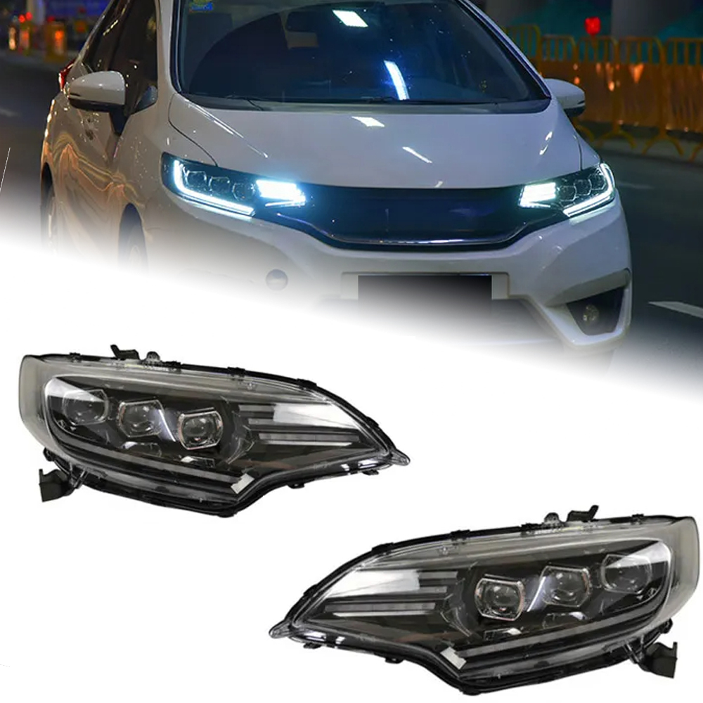 AKD Car Styling Head Lamp for Honda Fit Headlights 2014-2018 New Jazz All LED Headlight LED DRL Hid Bi Xenon Auto Accessories